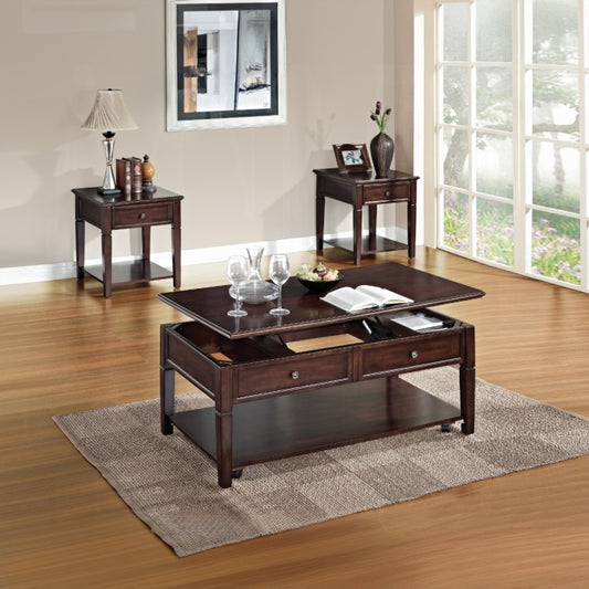 ACME Malachi Coffee Table w/Lift Top, Walnut