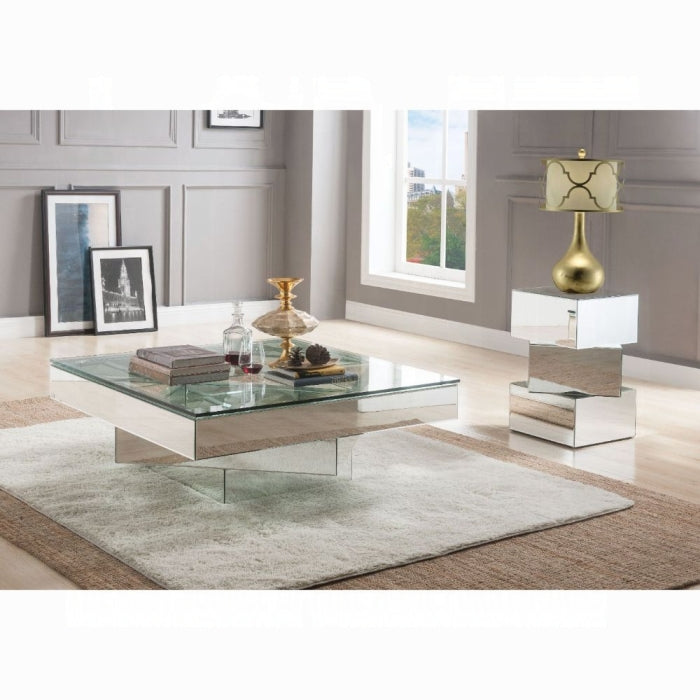 ACME Meria Coffee Table, Mirrored