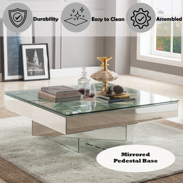 ACME Meria Coffee Table, Mirrored