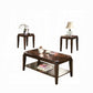 ACME Docila 3Pc Pack Coffee/End Table Set, Walnut