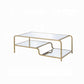 ACME Astrid Coffee Table, Gold & Mirror