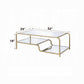 ACME Astrid Coffee Table, Gold & Mirror