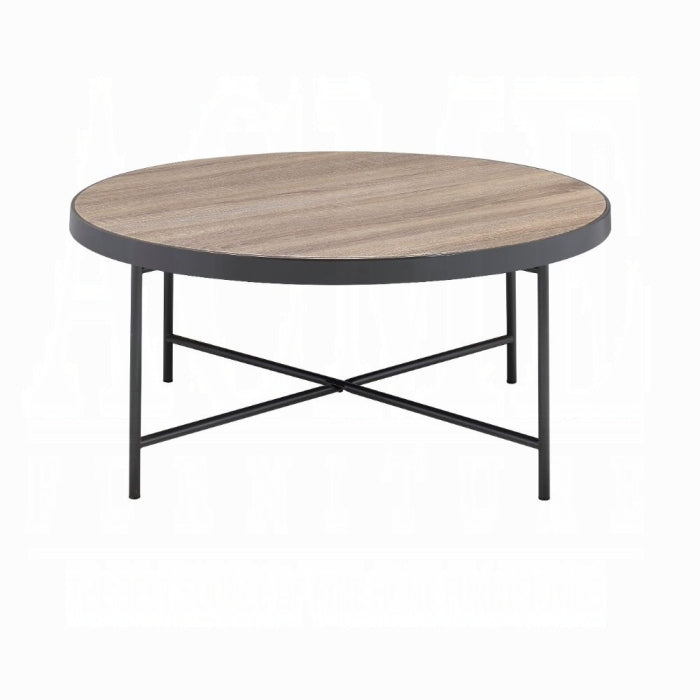 ACME Bage Coffee Table, Weathered Gray Oak