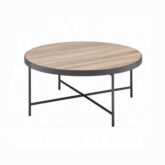 ACME Bage Coffee Table, Weathered Gray Oak