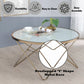 ACME Valora Coffee Table, Champagne & Frosted Glass