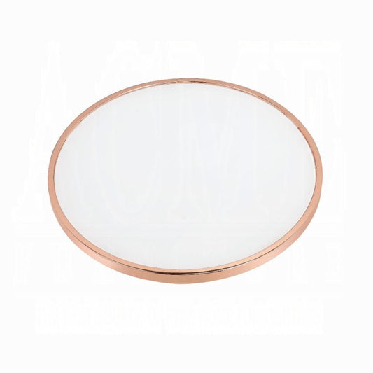 ACME Alivia Coffee Table, Rose Gold & Frosted Glass