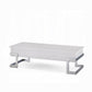 ACME Calnan Coffee Table w/Lift Top, White & Chrome