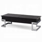 ACME Calnan Coffee Table w/Lift Top, Black & Chrome