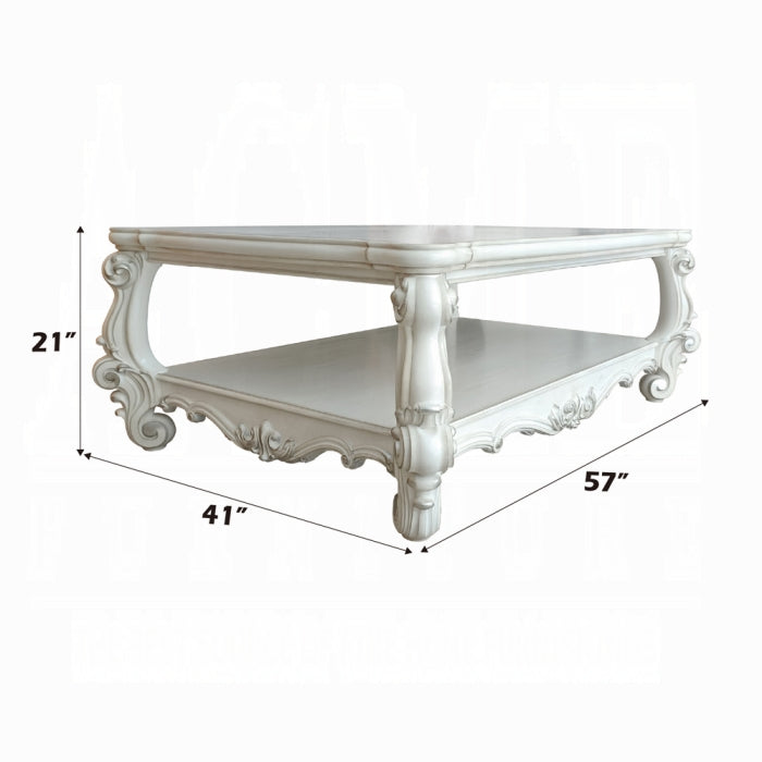 ACME Versailles Coffee Table, Bone White