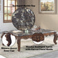 ACME Forsythia Coffee Table, Marble & Walnut