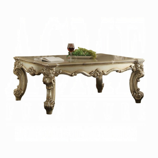 ACME Vendome II Coffee Table, Gold Patina & Bone