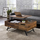 ACME Throm Coffee Table w/Lift Top - 83145 - Scandinavian - Metal Tube (Iron), Paper Veneer (PU), PB - Walnut