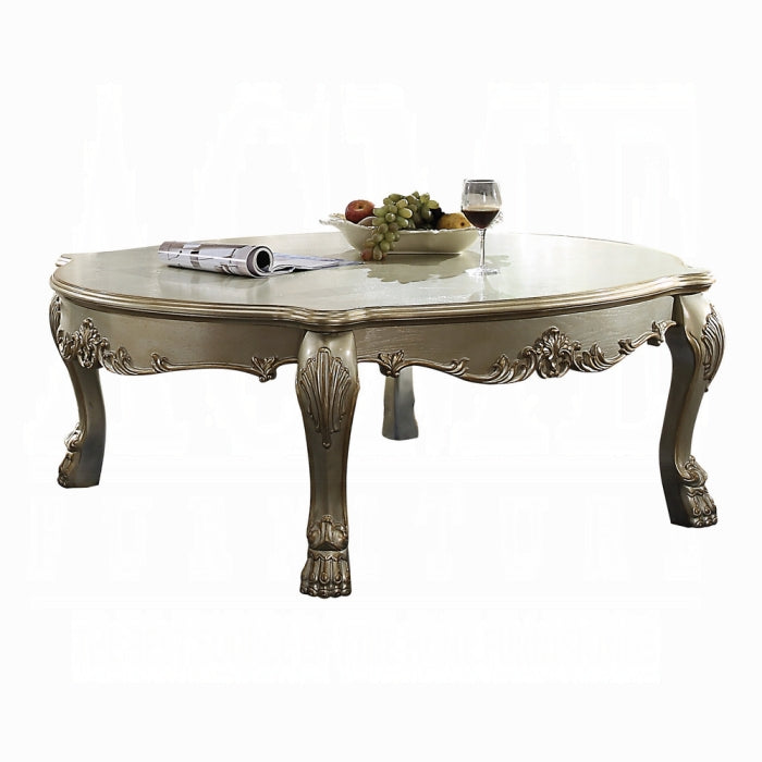 ACME Dresden II Coffee Table, Gold Patina & Bone