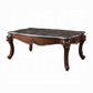 ACME Miyeon Coffee Table - 85365 - Traditional - Marble, Wood () - Marble and Cherry