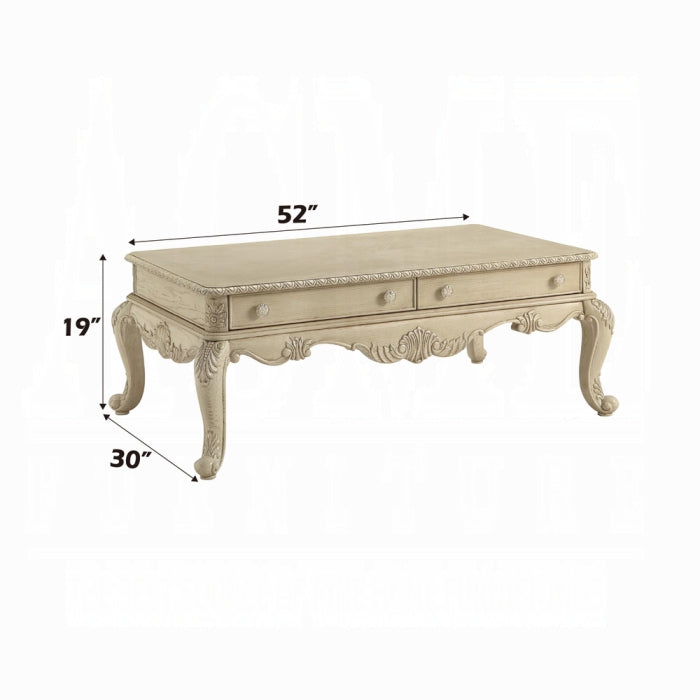 ACME Ragenardus Coffee Table, Antique White