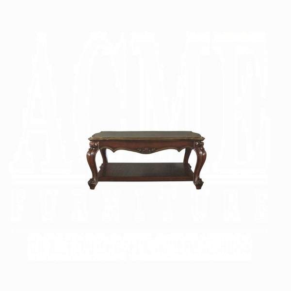 ACME Picardy Coffee Table - 88220 - Traditional, Vintage - Wood, Poly-Resin (Fiberglass) - Vintage Cherry Oak