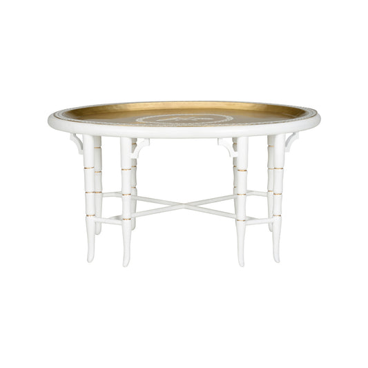 Brass Oval Tray Table