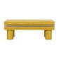 Coulter Leather Cocktail Table- Yellow