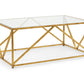 Glass Top Harlequin Coffee Table