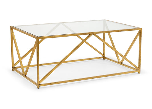 Glass Top Harlequin Coffee Table