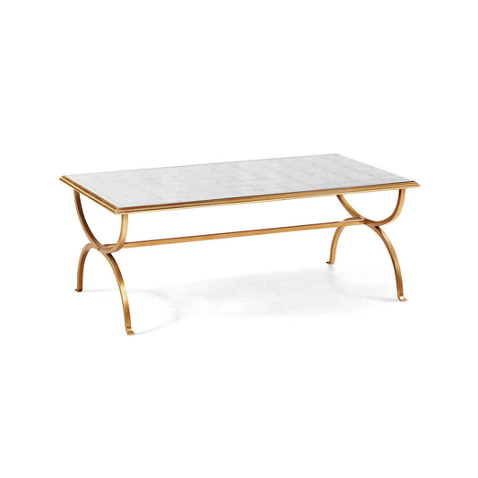 Églomisé & Gilded Iron Coffee Table