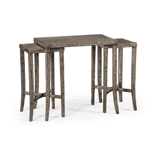 Nesting Cocktail Tables in Antique Dark Grey