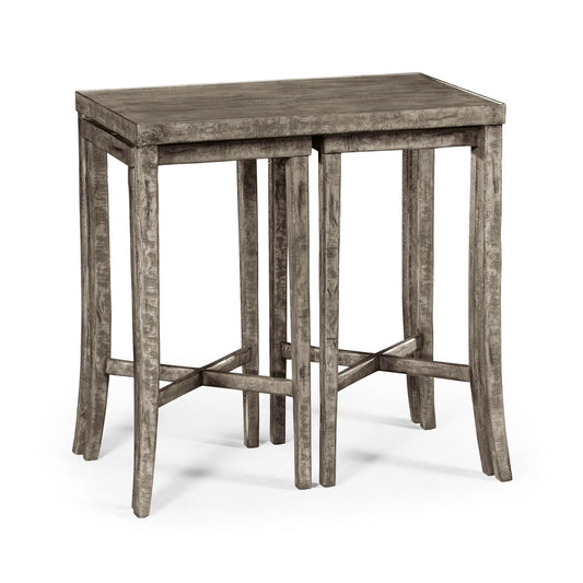 Nesting Cocktail Tables in Antique Dark Grey