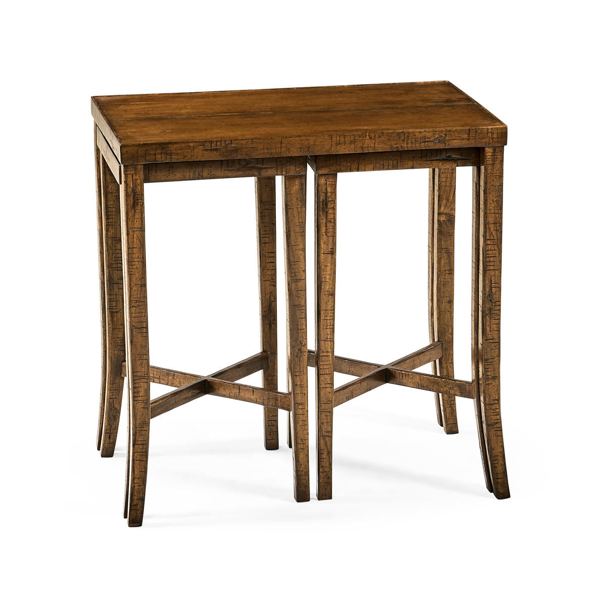 Nesting Cocktail Tables in Country Walnut