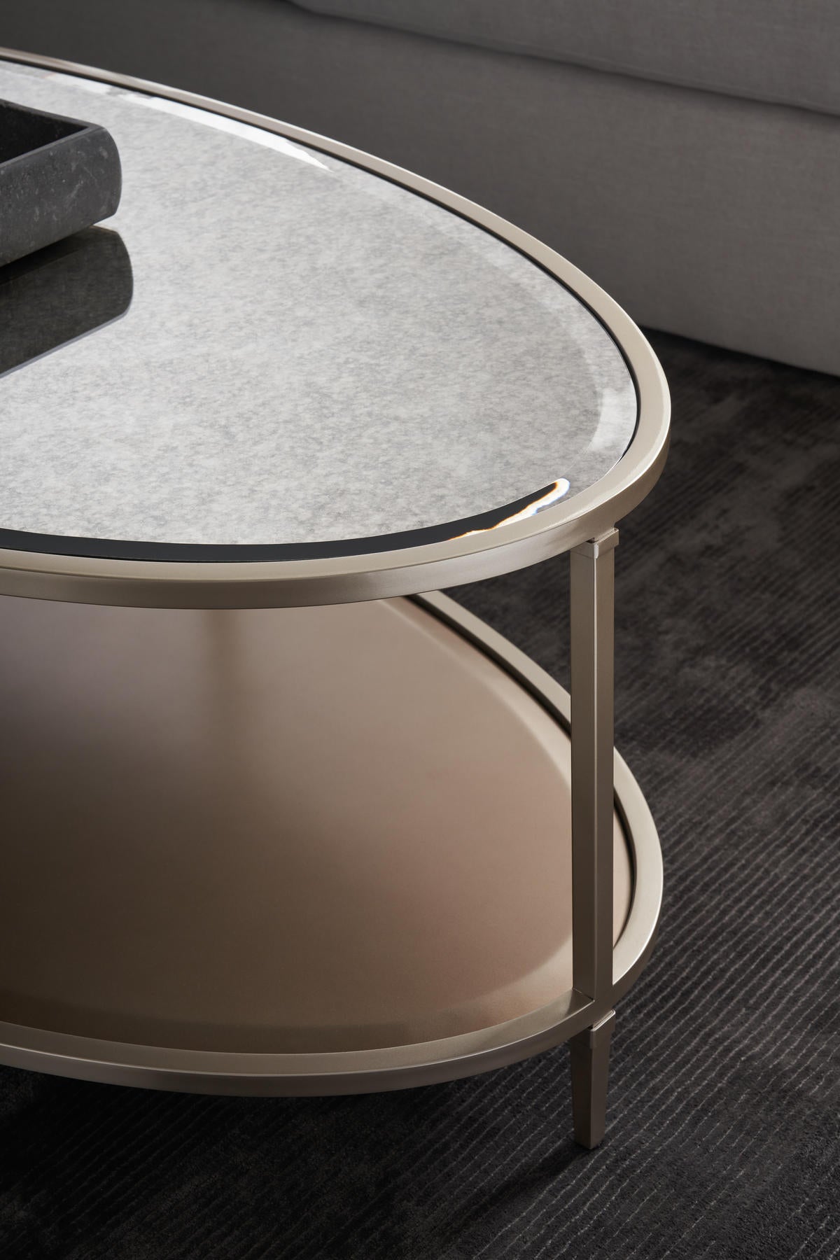 Shimmer Oval Cocktail Table