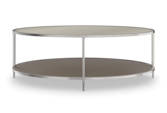 Shimmer Oval Cocktail Table