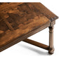 Walnut Rectangular Parquet Oyster Coffee Table