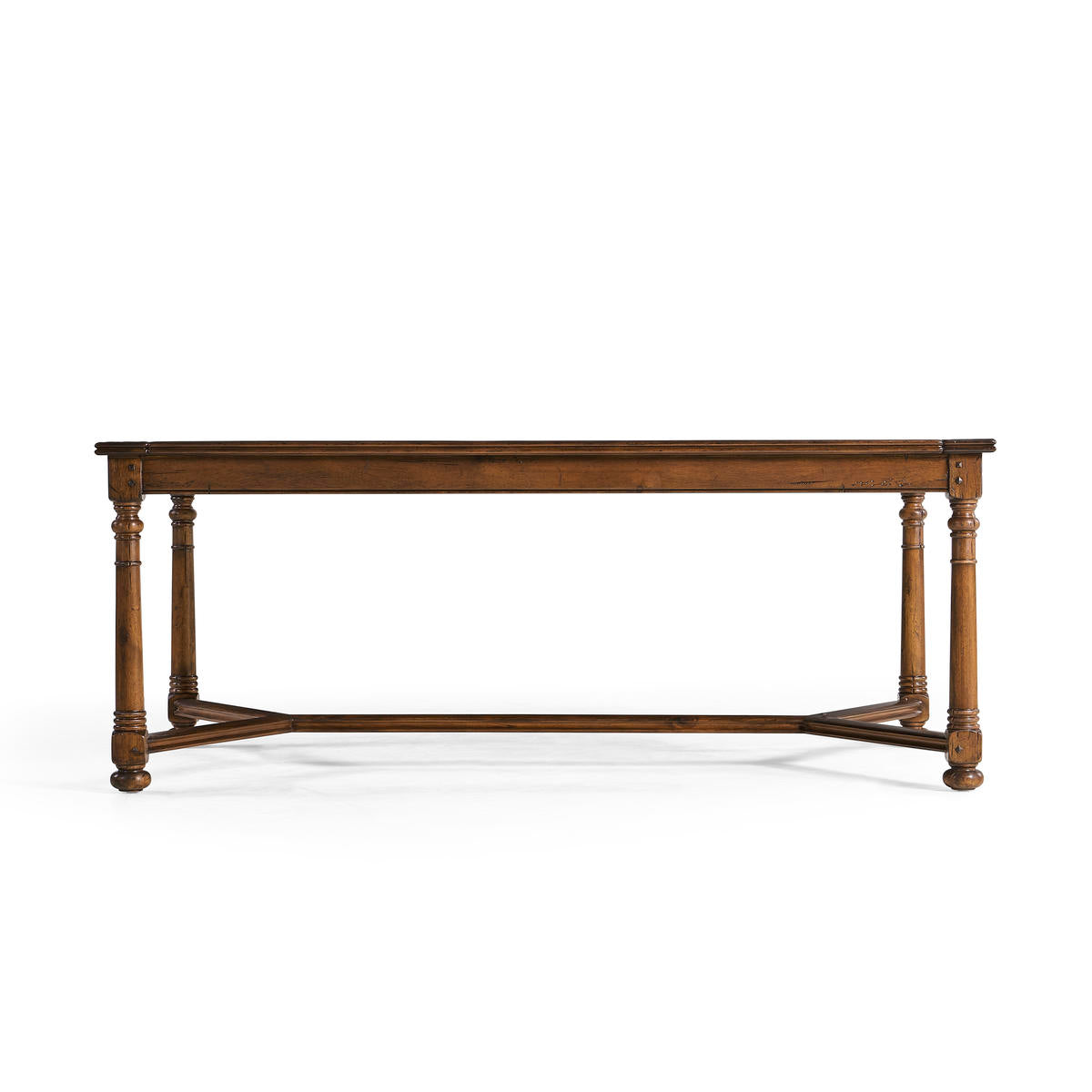 Walnut Rectangular Parquet Oyster Coffee Table