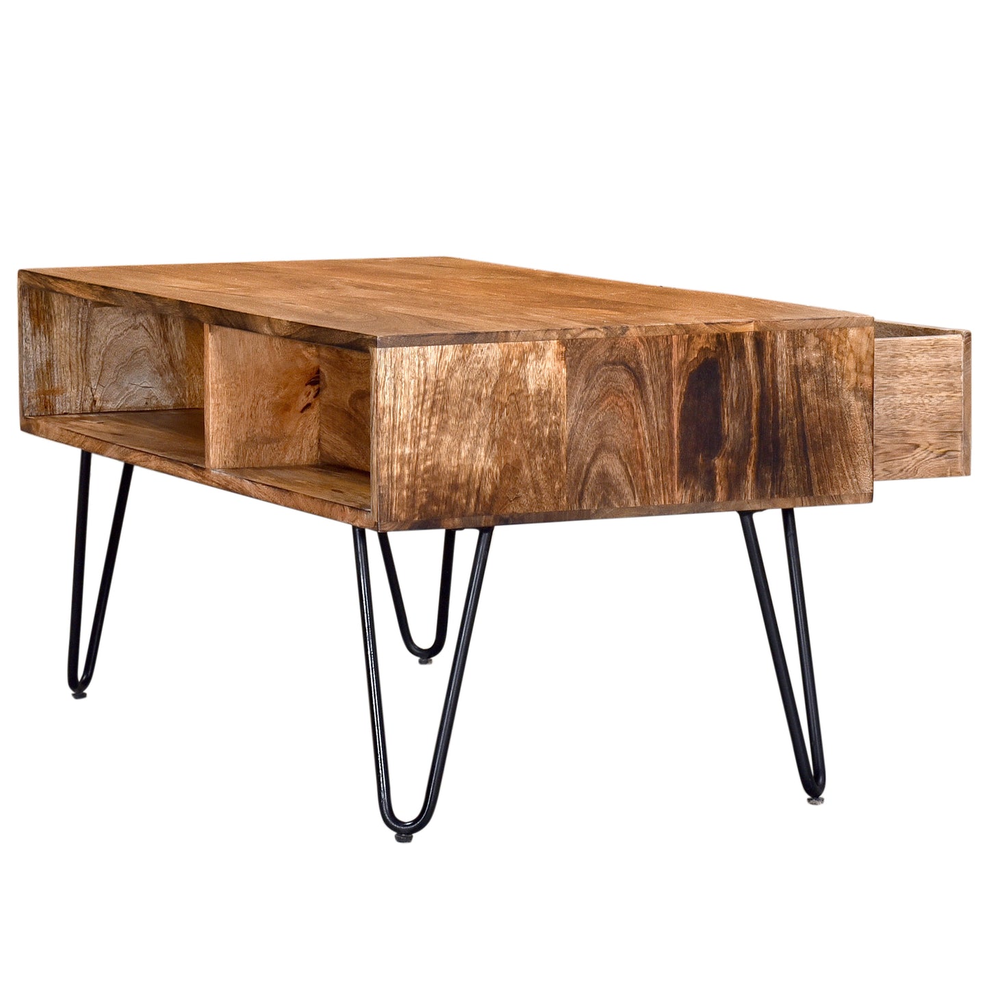 Jaydo Coffee Table in Natural Burnt and Black