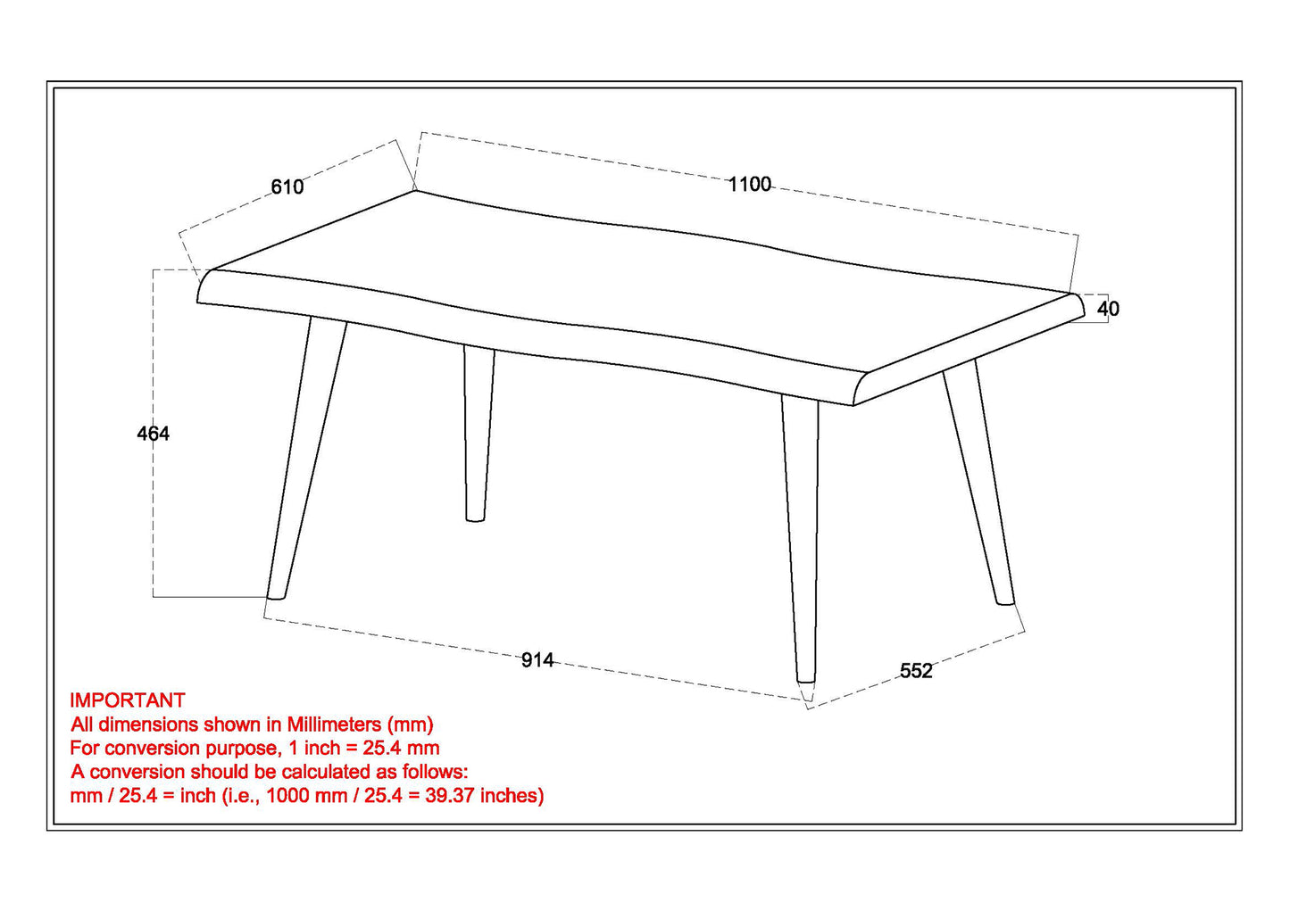 Arnav Coffee Table in Walnut