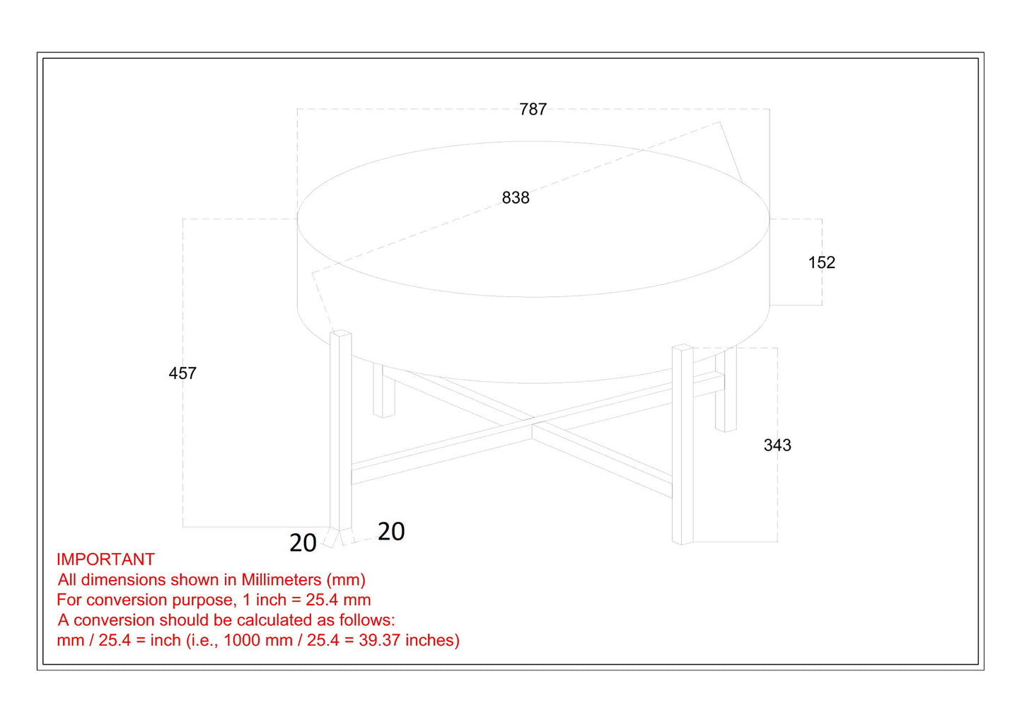 Blox Coffee Table in Grey and Black