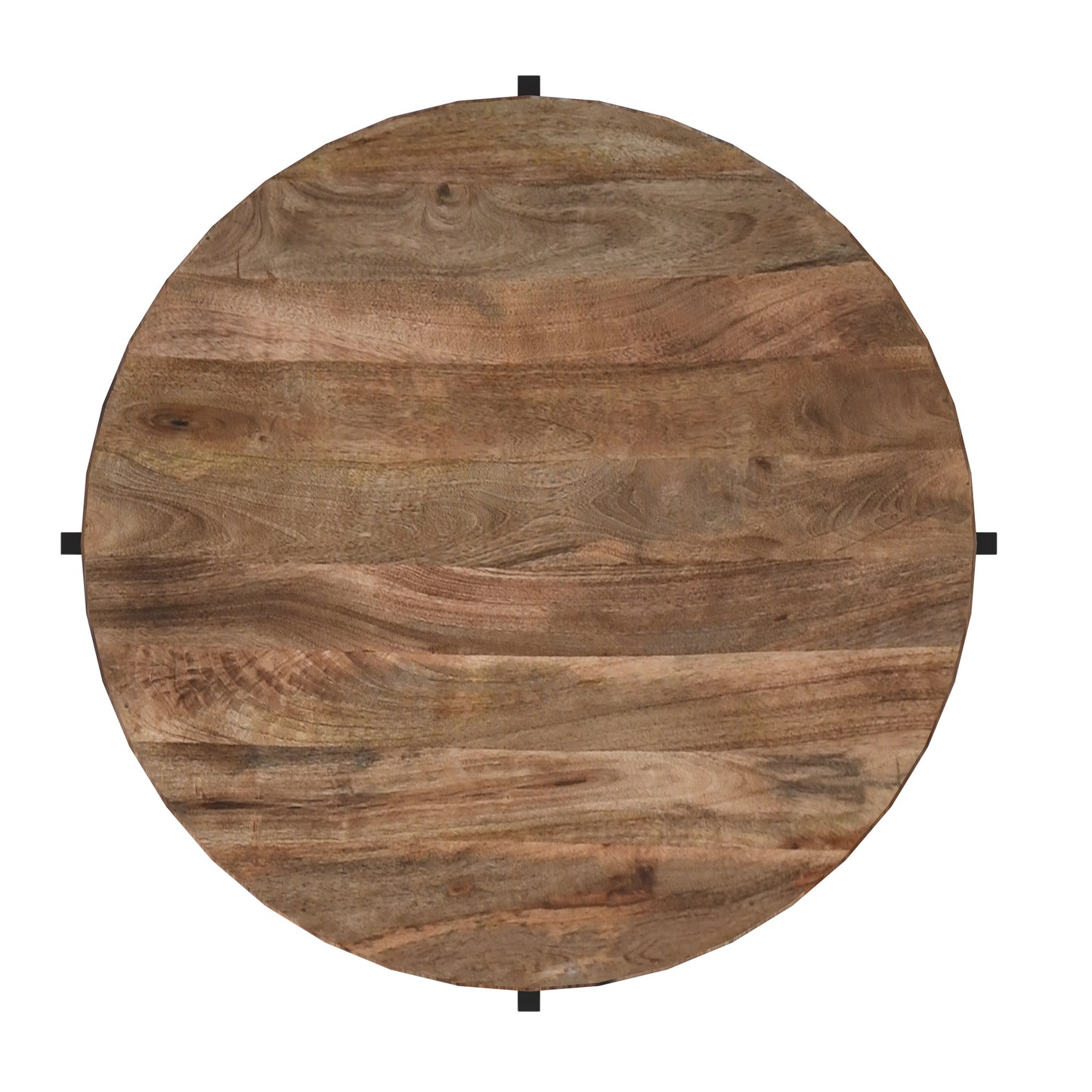 Blox Round Coffee Table in Natural and Black