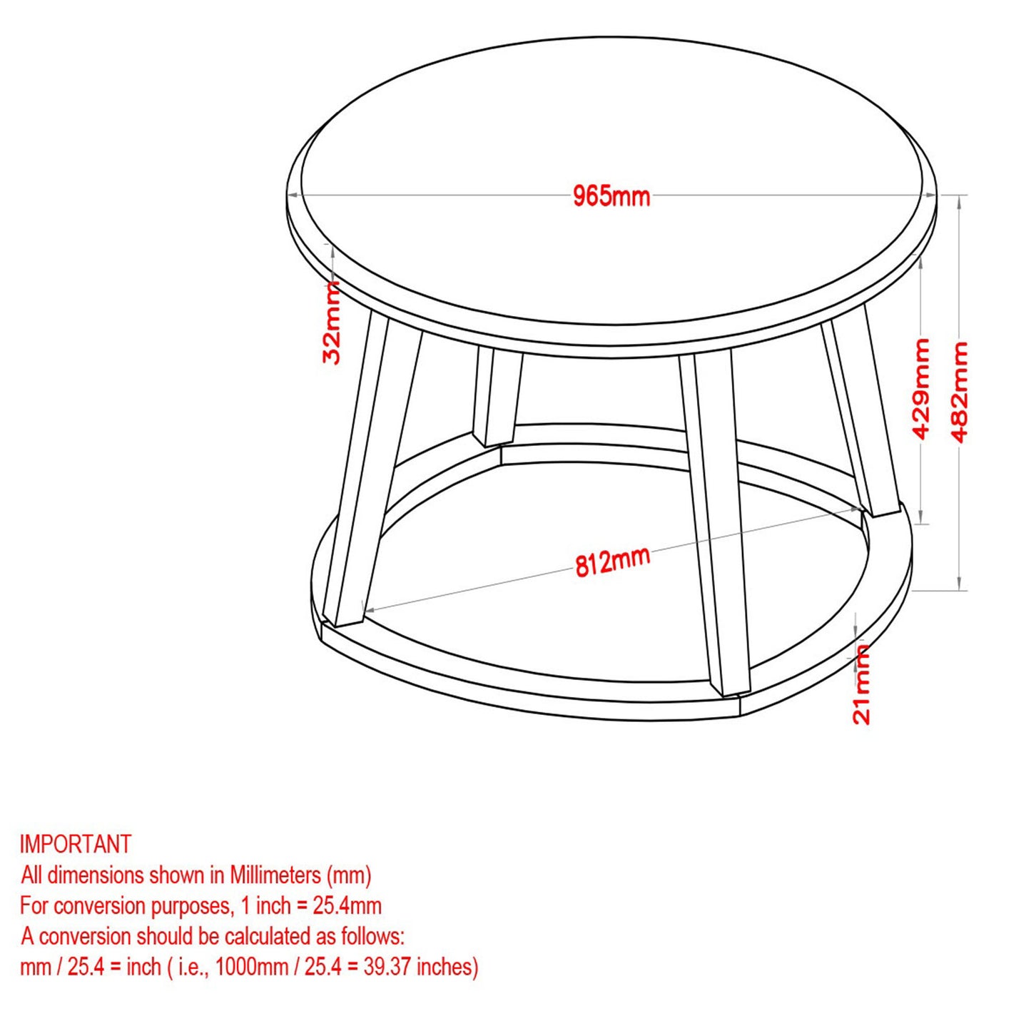 Pascal Coffee Table in Grey