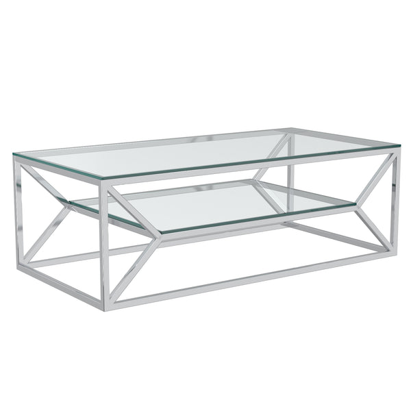 Dragor Coffee Table in Silver