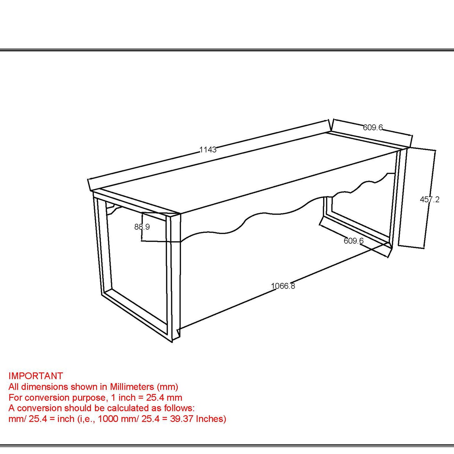 Rohani Coffee Table in Natural and Black