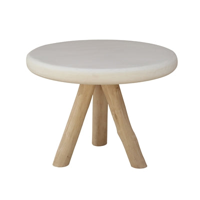 Round 3-Leg Coffee Table 24” Dia - White