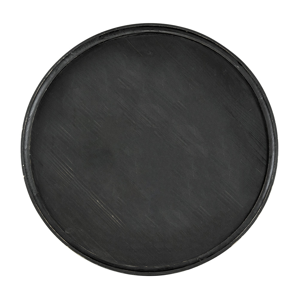 Black Round Tabletop Hilton Head Coffee Table