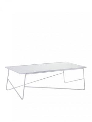 Coffee Table Fish & Fish Large 90X45 H30 Alu White